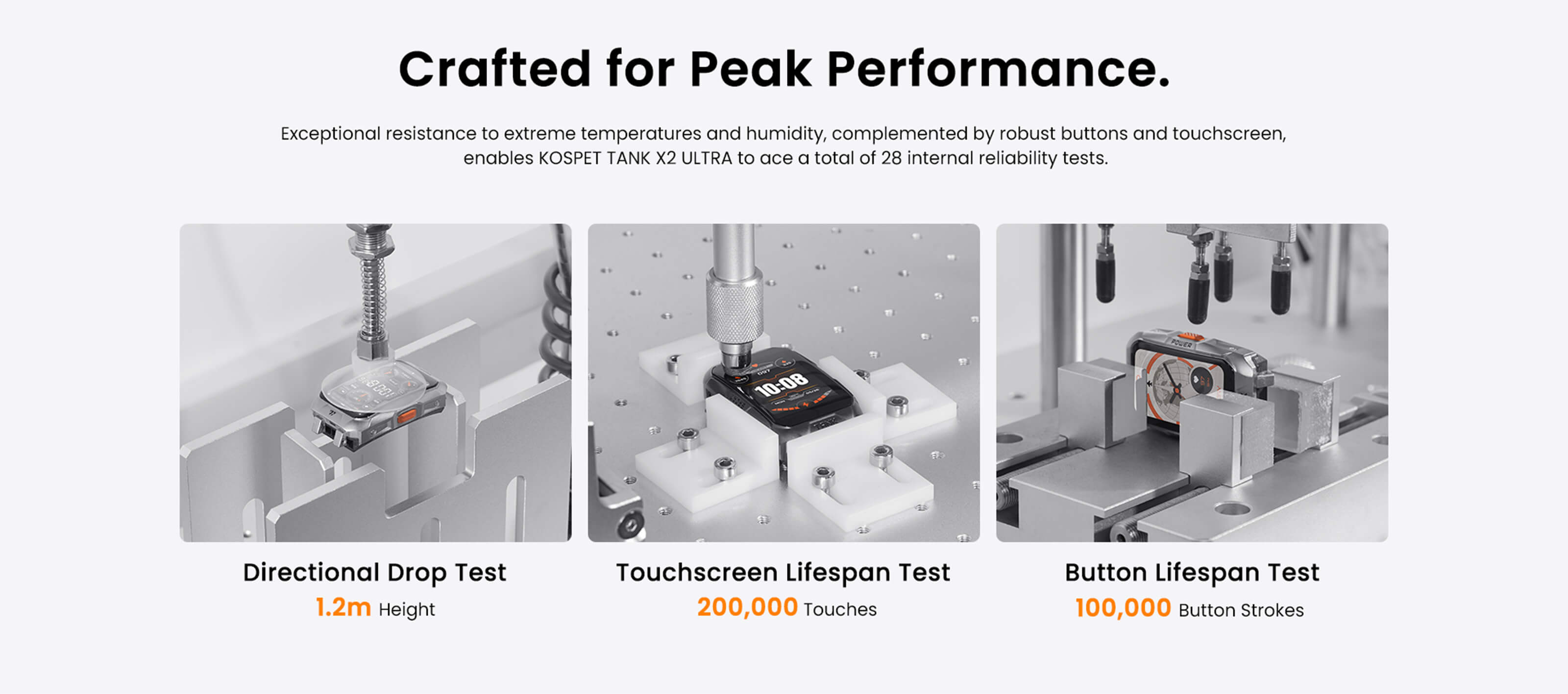 RUGGED TANK X2 ULTRA Smartwatch Smartband Outlive 28 Rigorous Tests.