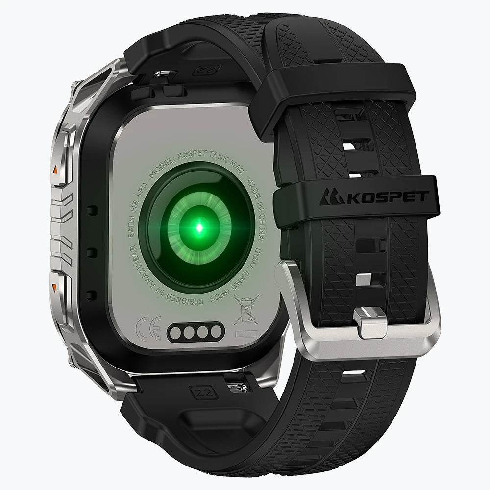 KOSPET-tank-m4c-smartwatch-silver-with-silicone-straps_6#color_silver^package_Silicone Basic