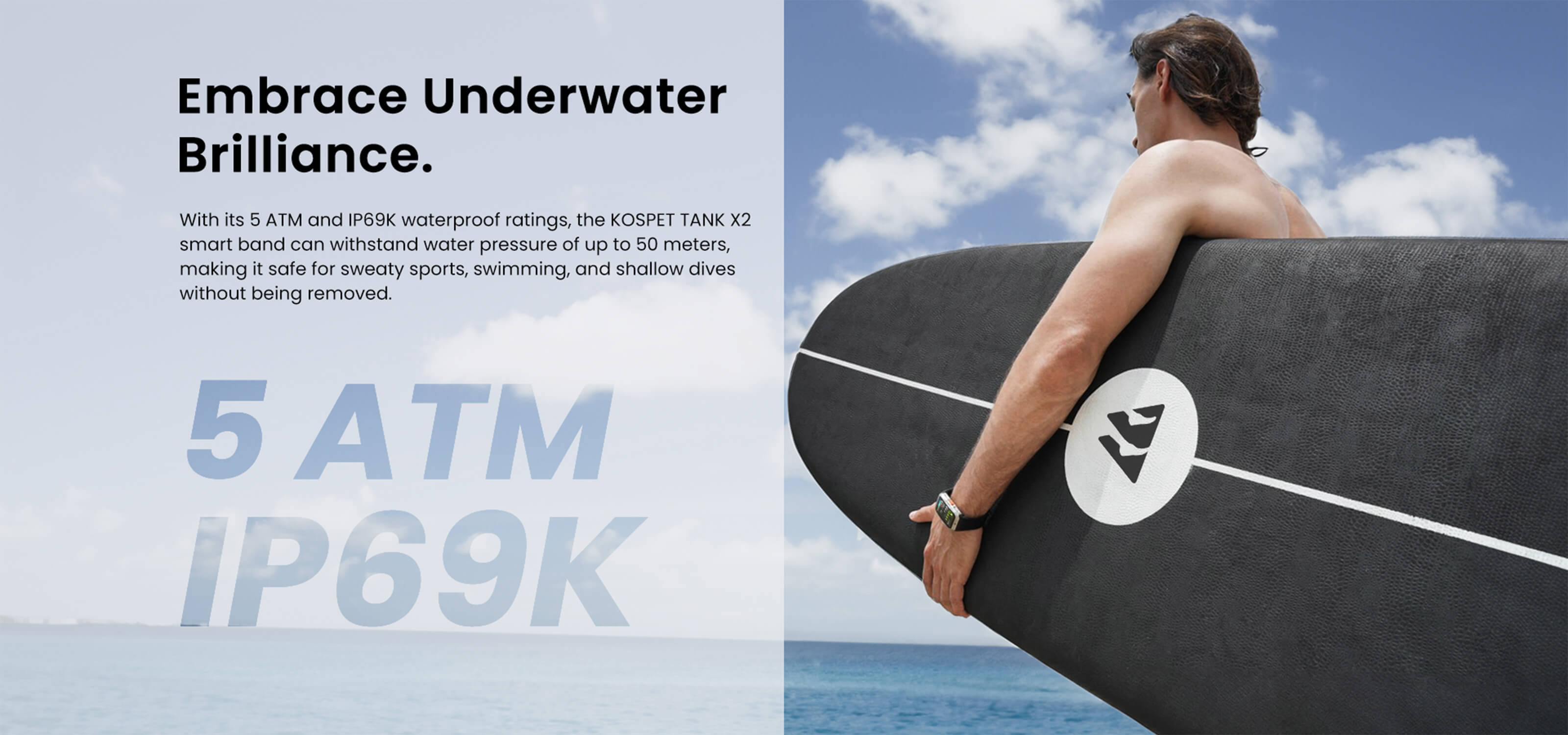 5 ATM and lP69K waterproof ratings, Best smartwatch for extreme sports